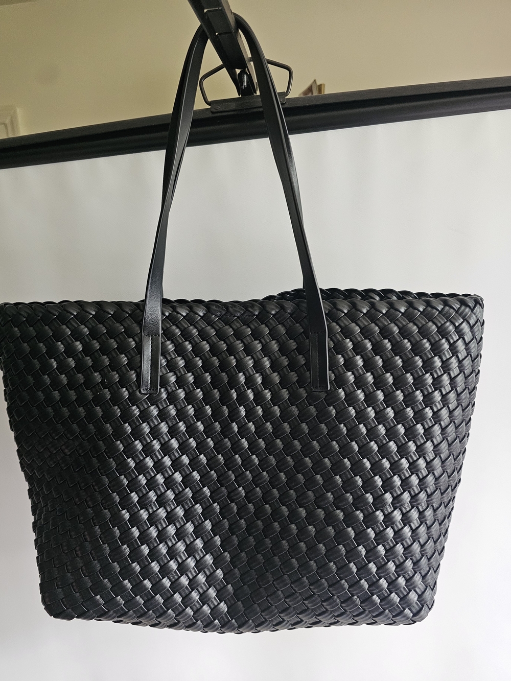 Woven Black Tote Bag - Classic Everyday Carry